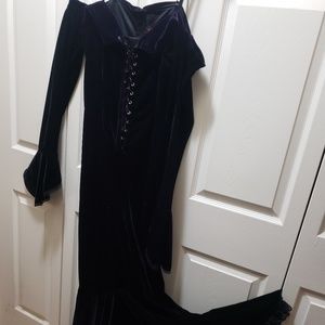Full-length Velvet Gown